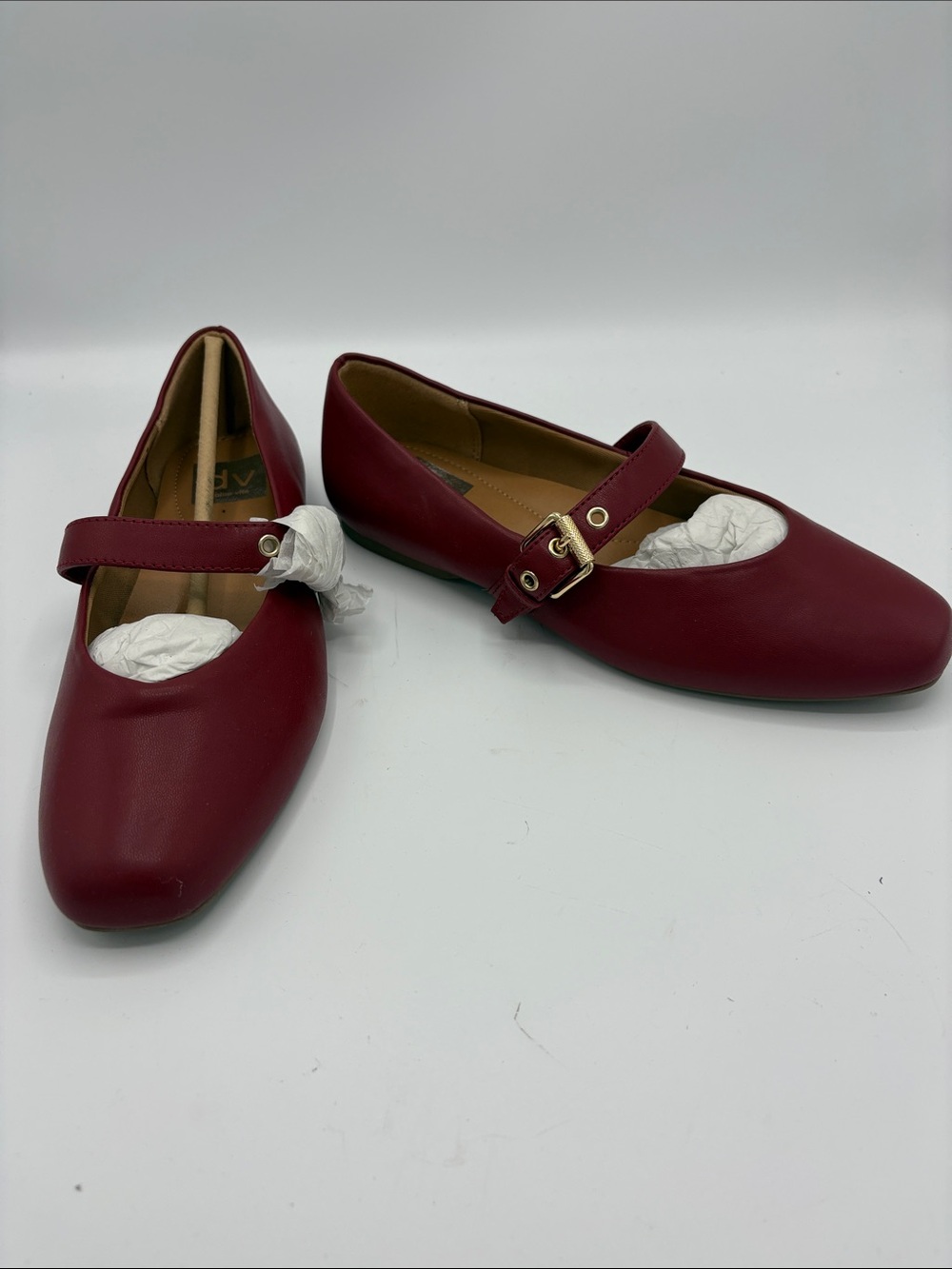 NEW! Dolce Vida Mulaney Mary Jane Flats in Burgundy with Buckle Strap - Size 7.5